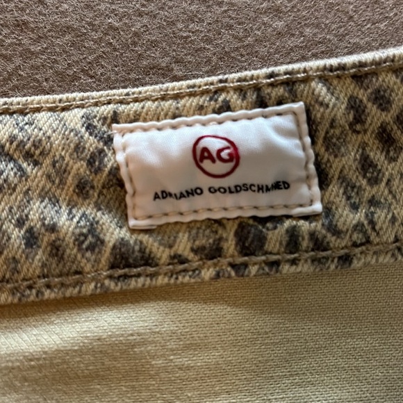 AG Jeans NWT The Vera Snakeskin Mini Skirt Size 27 - Picture 7 of 11